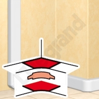 LEGRAND - KĄT WEWNĘTRZNY DO WYS 50MM Z 1 PRZEGRODĄ DLP - 010606