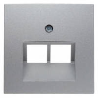 HAGER - ELEMENT CENTRALNY DO GNIAZDA PRZYŁĄCZENIOWEGO UAE PODWÓJNEGO ALU B.KWADRAT/B.7 - 14091404