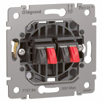 LEGRAND - GNIAZDO GŁOŚNIKOWE PODWÓJNE 4 MM2 SISTENA LIFE - 775784