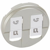 LEGRAND - PLAKIETKA GNIAZDA PODWÓJNEGO RJ45 TYTAN CELIANE - 068552