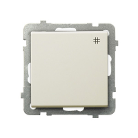 OSPEL - ŁĄCZNIK KRZYŻOWY ZACISKI AUTOMATYCZNE 16AX 250V IP20 ECRU SONATA - ŁP-4R/m/27