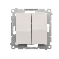 KONTAKT SIMON - ŁĄCZNIK ŚWIECZNIKOWY ZACISKI AUTOMATYCZNE 10AX 250V BIAŁY SIMON 54 - DW5.01/11