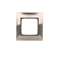 KONTAKT SIMON - RAMKA POJEDYNCZA METALOWA IP20/IP44 INOX SIMON 54 - DR1/61