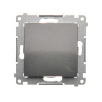 KONTAKT SIMON - ŁĄCZNIK SCHODOWY POJEDYNCZY ZACISKI AUTOMATYCZNE 10AX 250V ANTRACYT SIMON 54 - DW6.01/48