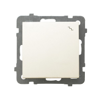 OSPEL - ŁĄCZNIK SCHODOWY POJEDYNCZY ZACISKI ŚRUBOWE 10AX 250V IP20 ECRU AS - ŁP-3G/m/27