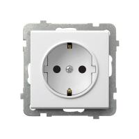 OSPEL - GNIAZDO POJEDYNCZE Z UZIEMIENIEM SCHUKO SONATA - GP-1RS/m/00