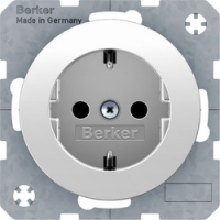 HAGER - GNIAZDO SCHUKO SAMOZACISKI BIAŁY POŁYSK R.1/R.3  - 47232089