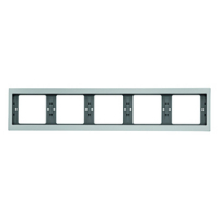 HAGER - RAMKA PIĘCIOKROTNA POZIOMA ALUMINIUM K.5 - 13937003
