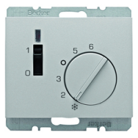 HAGER - REGULATOR TEMPERATURY POMIESZCZENIA ZE STYKIEM ZWIERNYM ALU K.5 - 20307103
