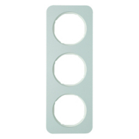 HAGER - RAMKA POTRÓJNA ALUMINIUM/BIAŁY R.1 - 10132174