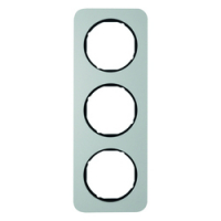 HAGER - RAMKA POTRÓJNA ALUMINIUM/CZARNY R.1 - 10132184