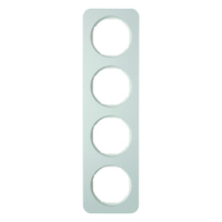HAGER - RAMKA POCZWÓRNA ALUMINIUM/BIAŁY R.1 - 10142174