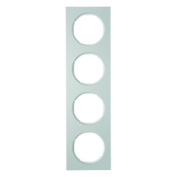 HAGER - RAMKA POCZWÓRNA ALUMINIUM/BIAŁY R.3 - 10142274