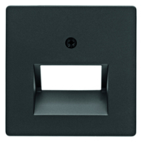 HAGER - ELEMENT CENTRALNY DO GNIAZDA PRZYŁĄCZENIOWEGO UAE PODWÓJNEGO ANTRACYT AKSAMIT Q.1/Q.3 - 14096086