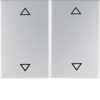 HAGER - KLAWISZE Z NADRUKIEM SYMBOLU "STRZAŁKI" ALUMINIUM K.5 - 14357203