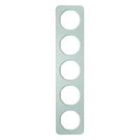 HAGER - RAMKA PIĘCIOKROTNA ALUMINIUM/BIAŁY R.1 - 10152174