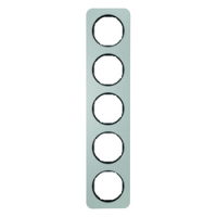 HAGER - RAMKA PIĘCIOKROTNA ALUMINIUM/CZARNY R.1 - 10152184