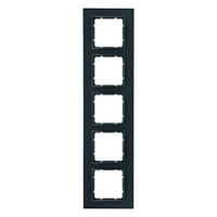 HAGER - RAMKA PIĘCIOKROTNA ANTRACYT MAT B.7 - 10156626