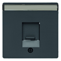 HAGER - ELEMENT CENTRALNY Z ZASUWĄ CHRONIĄCĄ PRZED KURZEM ANTRACYT AKSAMIT Q.1/Q.3 - 11706086