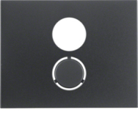 HAGER - BERKER - ELEMENT CENTRALNY DO GNIAZDA GŁOŚNIKOWEGO ANTRACYT MAT LAKIEROWANY K.1 - 11847006