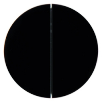 HAGER - PRZYCISK PODWÓJNY DO ŚCIEMNIACZA PRZYCISKOWEGO CZARNY POŁYSK R.1/R.3/R.CLASSIC - 85142131
