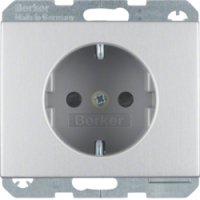 HAGER - GNIAZDO SCHUKO ALU K.5 - 41357003