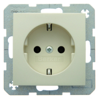 HAGER - GNIAZDO SCHUKO KREMOWY POŁYSK S.1 - 41438982