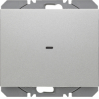 HAGER - PRZYCISK RADIOWY POJEDYNCZY PŁASKI QUICKLINK ALU LAKIEROWANY K.5 KNX RF  - 85655277