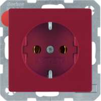 HAGER - GNIAZDO SCHUKO CZERWONY AKSAMIT Q.1 - 47436012