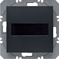 HAGER - PRZYCISK POJEDYNCZY PŁASKI Z BATERIĄ SŁONECZNĄ ANTRACYT MAT S.1/B.3/B.7 KNX RF - 85655185