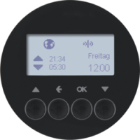 HAGER - ŻALUZJOWY ŁĄCZNIK CZASOWY QUICKLINK CZARNY POŁYSK R.1/R.3 KNX RF  - 85745131