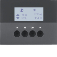 HAGER - ŻALUZJOWY ŁĄCZNIK CZASOWY QUICKLINK ANTRACYT MAT K.1 KNX RF  - 85745175