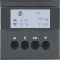 HAGER - ŻALUZJOWY ŁĄCZNIK CZASOWY QUICKLINK ANTRACYT MAT S.1/B.3/B.7 KNX RF - 85745185