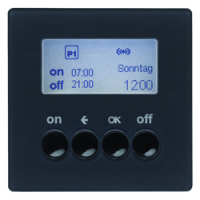 HAGER - ŁĄCZNIK CZASOWY QUICKLINK ANTRACYT Q.1/Q.3 KNX RF  - 85745226