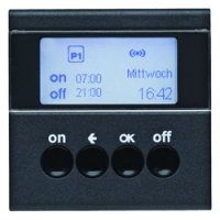 HAGER - ŁĄCZNIK CZASOWY QUICKLINK ANTRACYT MAT S.1/B.3/B.7KNX RF  - 85745285