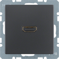 HAGER - GNIAZDO HDMI ANTRACYT AKSAMIT Q.1/Q.3 - 3315426086