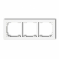 KARLIK - DECO; Ramka uniwersalna potrójna biała - DR-3
