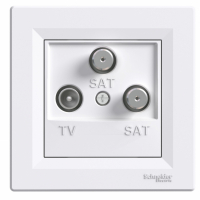 SCHNEIDER ELECTRIC - GNIAZDO ANTENOWE TV-SAT-SAT KOŃCOWE 1DB BIAŁY ASFORA - EPH3600121