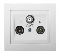OSPEL - GNIAZDO RTV-SAT BIAŁY KIER - GPA-WS/00