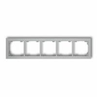 KARLIK - Ramka uniwersalna pięciokrotna srebrny metalik - 7DR-5