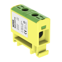 MOREK - Złączka szynowa gwintowa OTL35 kolor żółto-zielony 1xAl/Cu 2,5-35mm2 1000V Zacisk uniwersalny - MAA1035Y10