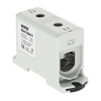 MOREK - OTL240 szary 1xAl/Cu 35-240mm2 1000V AC/1500V DC Zacisk uniwersalny - MAA1240A10
