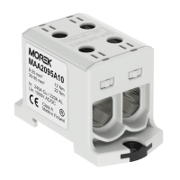 MOREK - OTL95-2 szary 2xAl/Cu 6-95mm2 1000V AC/1500V DC Zacisk uniwersalny - MAA2095A10