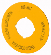 EATON - SZYLD DO PRZYCISKÓW BEZPIECZEŃSTWA PL GB DE I M22-XBK15 - 167638