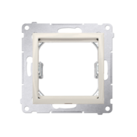 KONTAKT SIMON - Adapter (przejściówka) na osprzęt standardu 45 × 45 mm; kremowy  *Do gniazd teleinformatycznych Simon Connect - DA45.01/41
