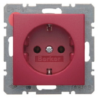 HAGER - GNIAZDO SCHUKO CZERWONY S.1/B.3/B.7 - 47431912