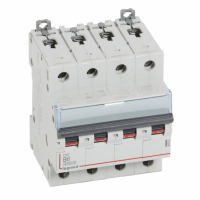 LEGRAND - WYŁĄCZNIK NADPRĄDOWY B 6A 4-POLOWY SERII DX3 S304 - 407621