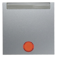 HAGER - KLAWISZ Z 5 DOŁĄCZONYMI SOCZEWKAMI I POLEM OPISOWYM ALUMINIUM B.1/B.7 - 16281404