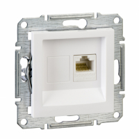 SCHNEIDER ELECTRIC - GNIAZDO KOMPUTEROWE POJEDYNCZE RJ45 KAT.5E UTP BIAŁY ASFORA - EPH4300721