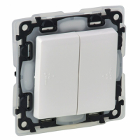 LEGRAND - ŁĄCZNIK ŚWIECZNIKOWY ZACISKI AUTOMATYCZNE 10AX 250V IP44 VALENA LIFE - 752155
